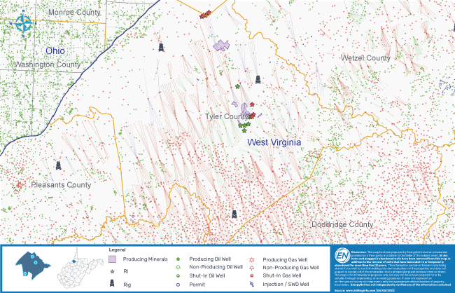 EnergyNet Marketed Map - Riverdale Oil and Gas III Marcellus Shale Package