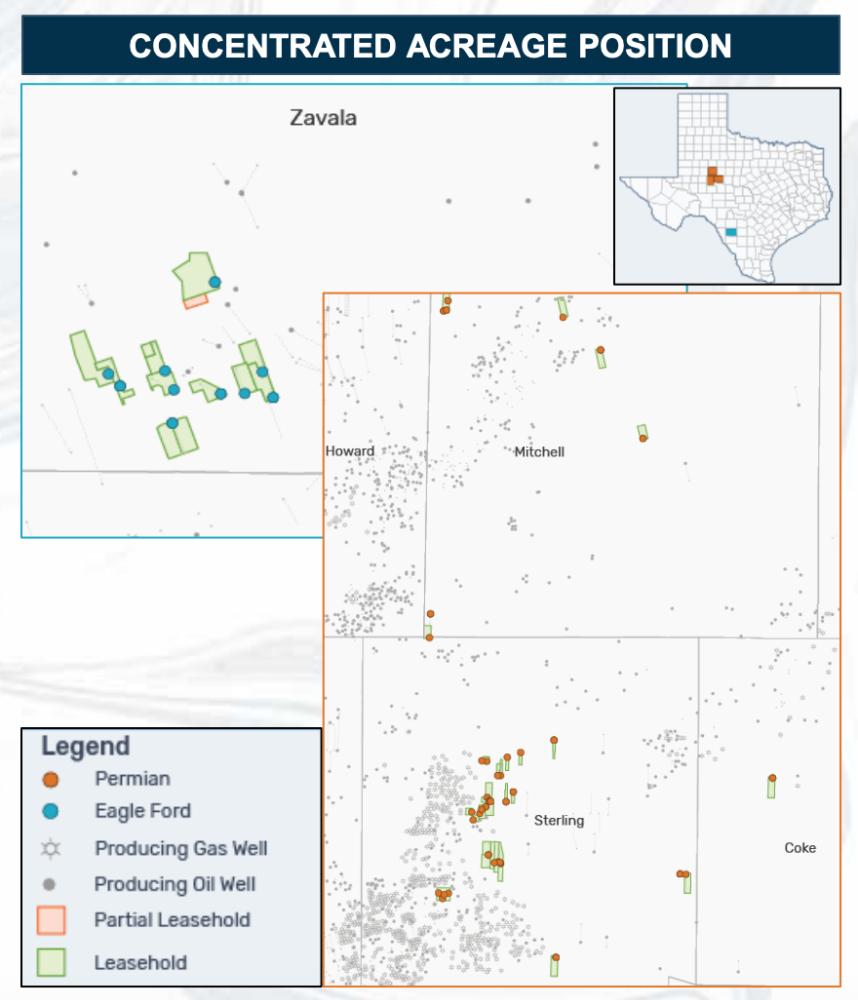 EnergyNet Marketed Map - Strand Energy Operated Permian Basin Eagle Ford Opportunity
