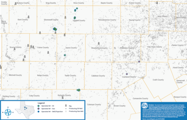 EnergyNet Marketed Map Lot 90862 - Foundation Energy Operated Nonop Working Interest in Texas Wells