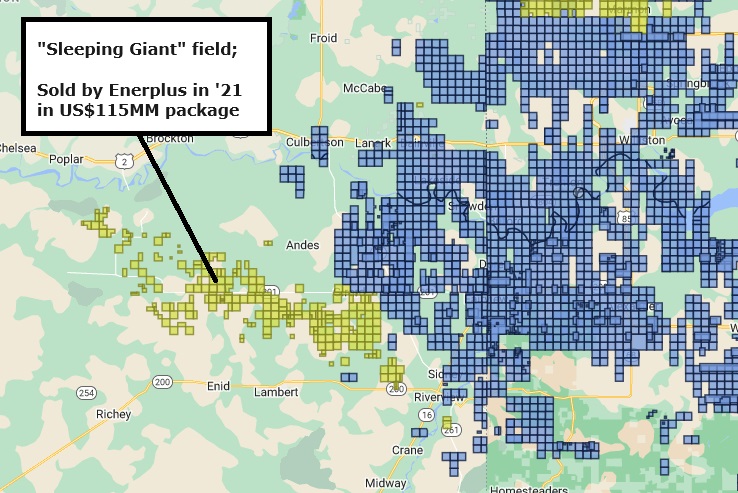 Enerplus Sleeping Giant Field rextag