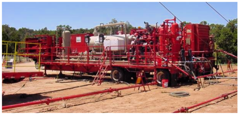 Example of clean frac equipment