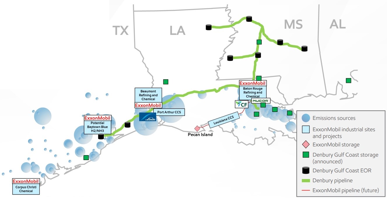 Exxon Denbury Map