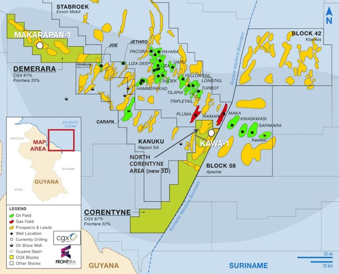 Frontera Energy Guyana Map