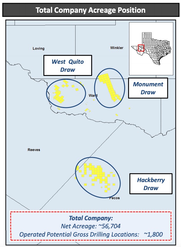 Halcón Resources Total Delaware Basin Acreage Position (Source: Halcón Resources Inc. May 2019 Investor Presentation)