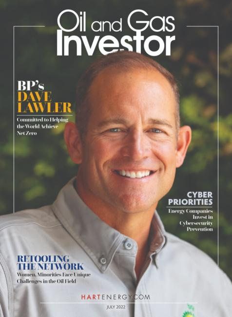Hart Energy - Oil and Gas Investor BPX Energy Dave Lawler July 2022 cover image