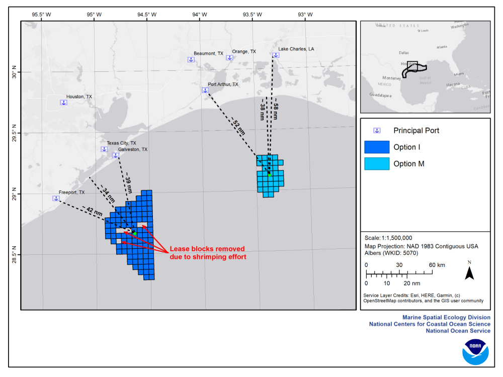 Hart Energy - Oil and Gas Investor September 2022 issue - Tide Turns Toward US Gulf of Mexico Wind - BOEM Wind energy areas map