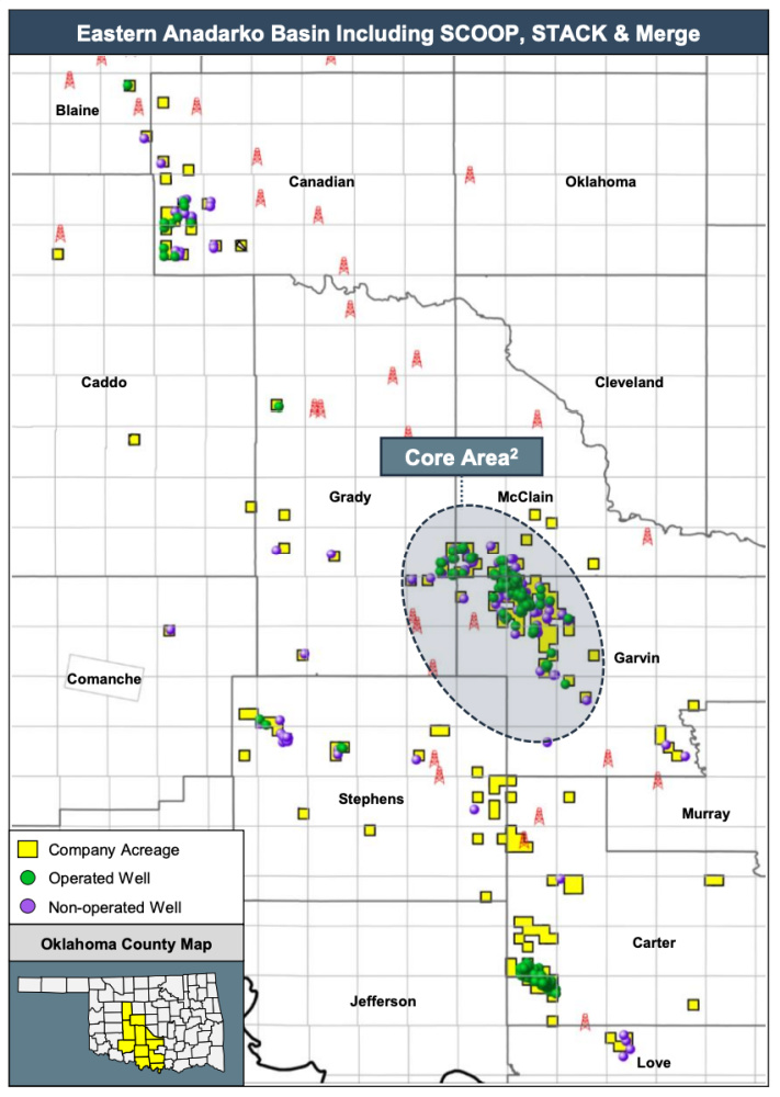 Hart Energy August 2022 - RedOaks Energy Advisors Marketed Map - Rimrock Resource Partners Cornerstone Petroleum Midcontinent Divestiture