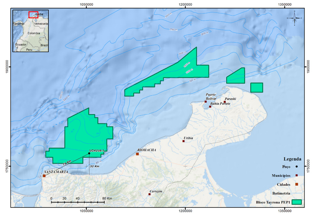 Hart Energy July 2022 - Ecopetrol Petrobras Report Deepwater Gas Find Offshore Colombia - Map of Uchuva-1 Exploratory Well