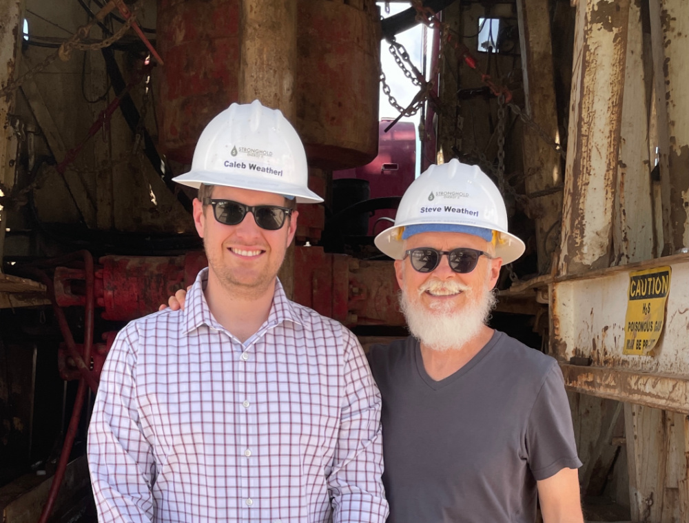 Hart Energy July 2022 - Ring Energy Stronghold Acquisition Steve and Caleb Weatherl Photo