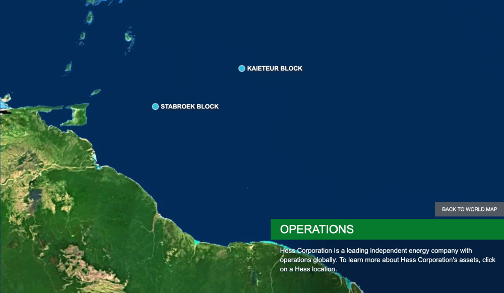Hart Energy July 2022 - SBM Offshore One Guyana FPSO Project Financing - Stabroek Block Map Source Hess