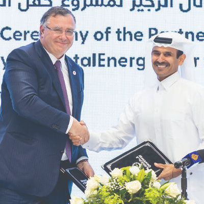 Hart Energy June 2022 - Qatar Mega LNG Project - TotalEnergies Patrick Pouyanné press photo