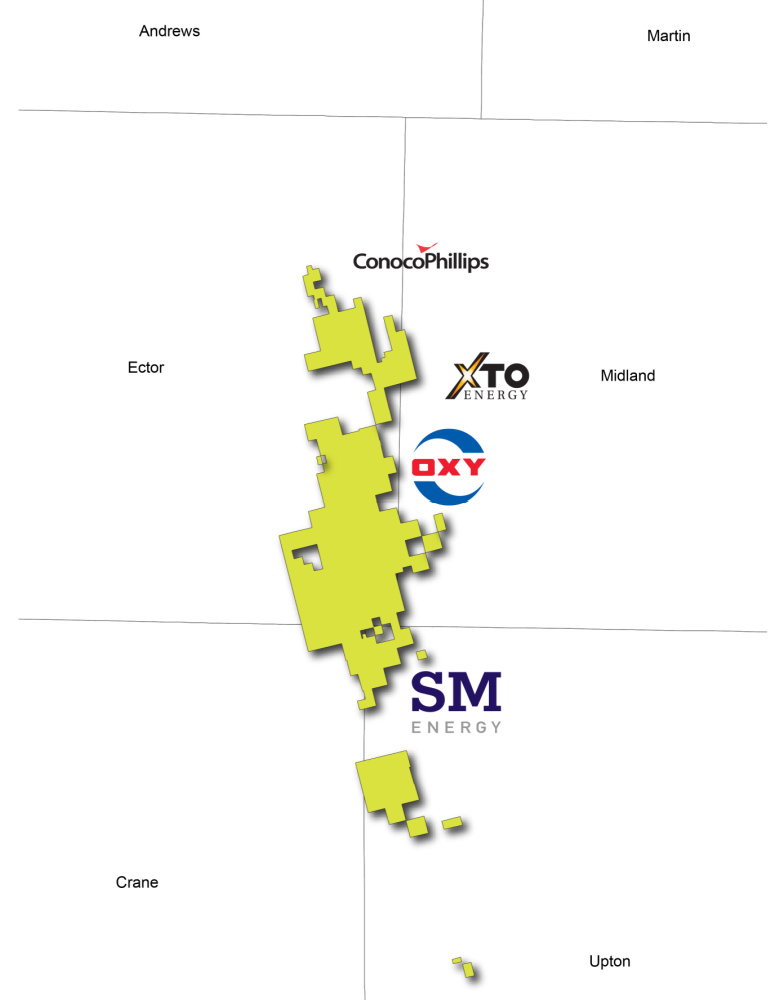 Diamondback Energy-FireBird-acquisition-map Midland Basin