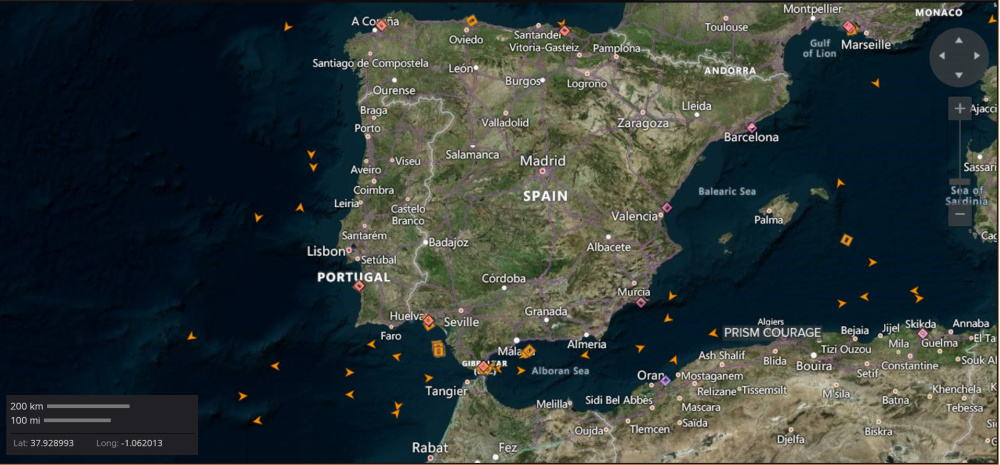 Hart-Energy-October-2022_LNG-ships-Europe-unable-to-unload_Reuters-Congestion-at-Spain-LNG-Terminals-map