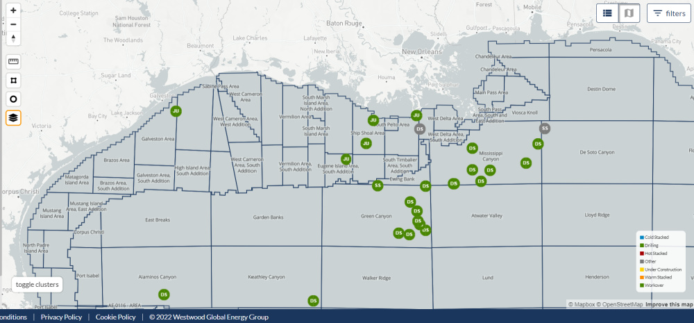 Hart-Energy-October-2022_Offshore-rig-market-Gulf-of-mexico_Terry-Childs-Westwood-Global-Energy_activity-map