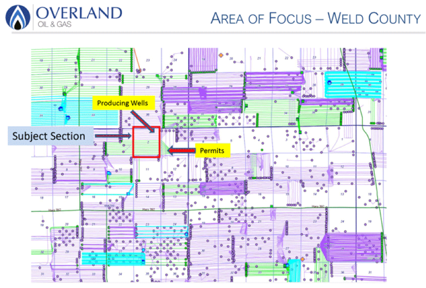 Lot 78420 - Overland Energy Partners Fund I LLC et al (D-J Basin) Map