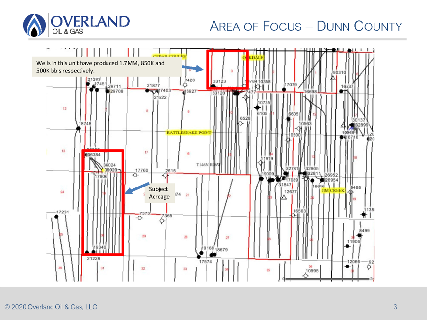 Lot 78470 - Overland Mineral Holdings LLC et al (Williston Basin) Map