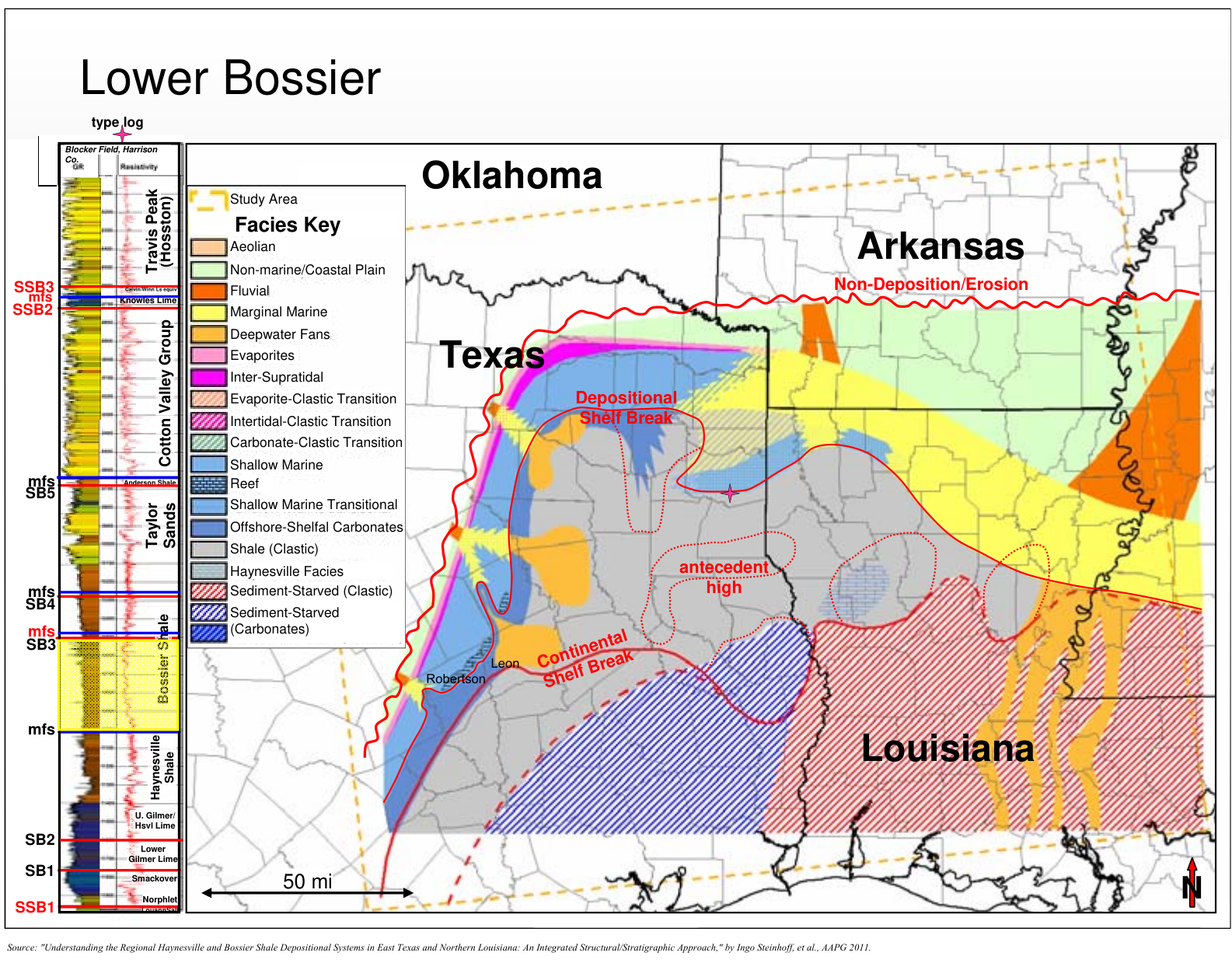 Lower Bossier Map