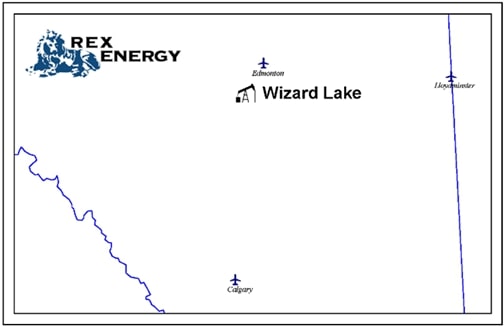Marketed: Rex Energy Ltd. Operated WI in Alberta