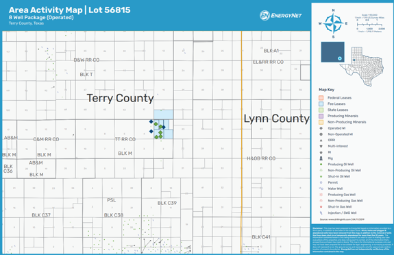 Maverick Natural Resources Lot 56815 - Permian Basin Terry County, Texas Asset Map (Source: EnergyNet)