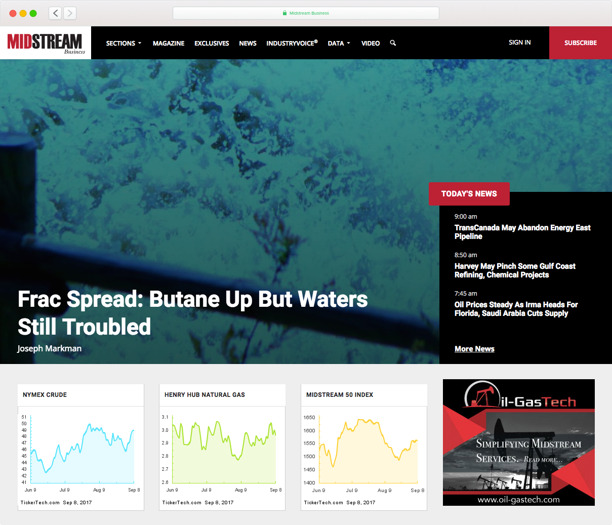 Midstream Business Website