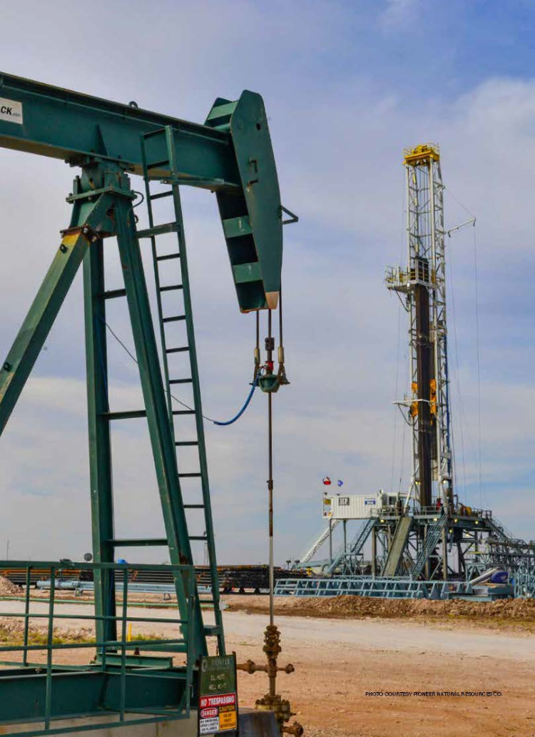 Pioneer Natural Resources Co.’s Midland County, Texas, operations in the Permian Basin make it one of the top crude producers inTexas with more than 242,000 barrels per day of oil in 2018.