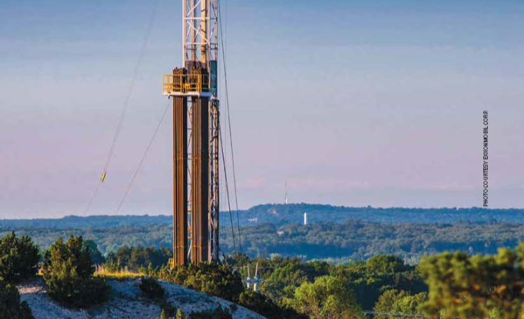 XTO Energy’s presence stretches from this rig in Ardmore, Okla., to encompass roughly 11 million acres across every major shale play. The company estimates its total resource base is about 33 Bboe.