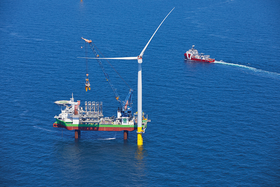 wind turbines in north sea