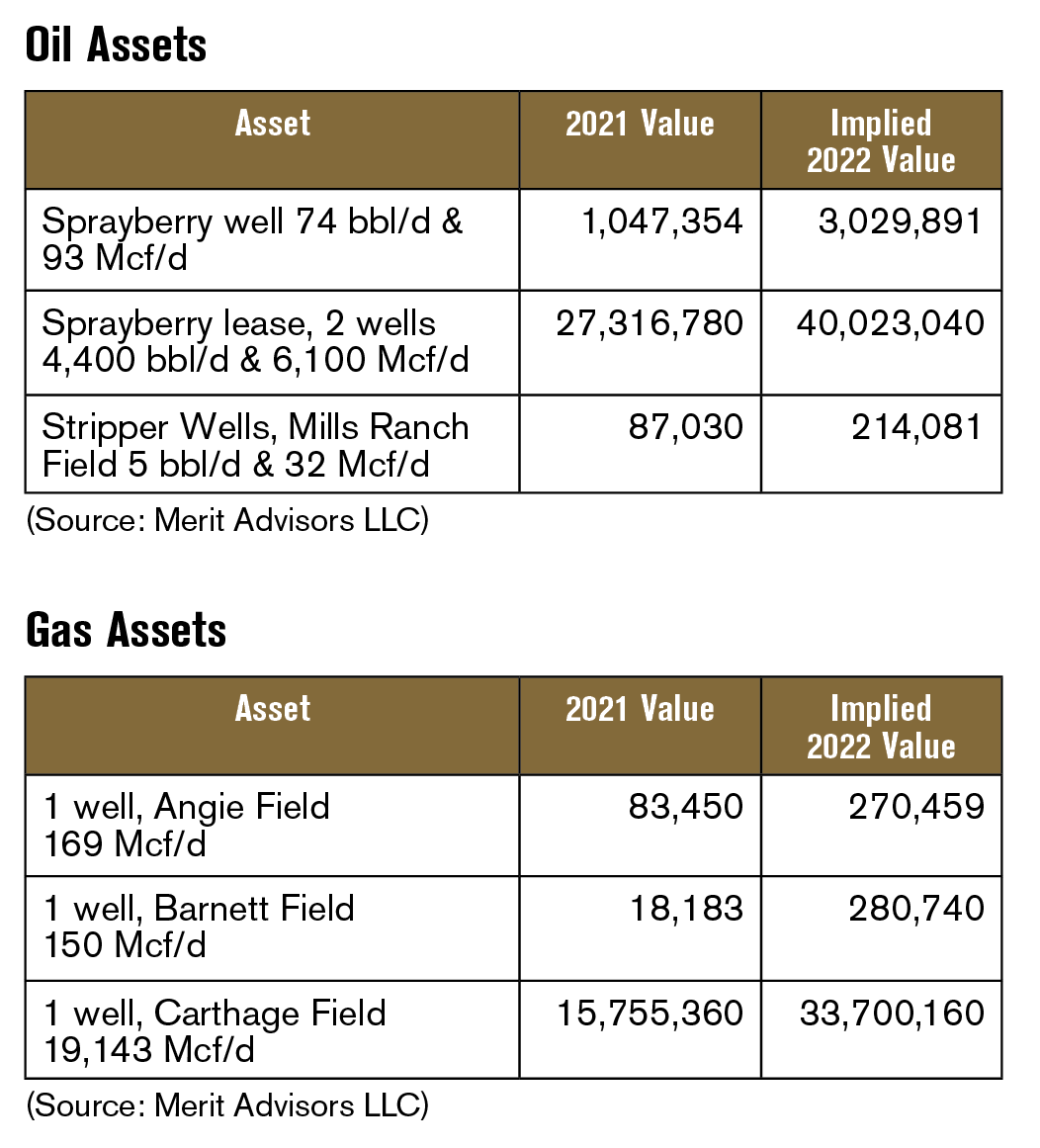 oil and gas assets