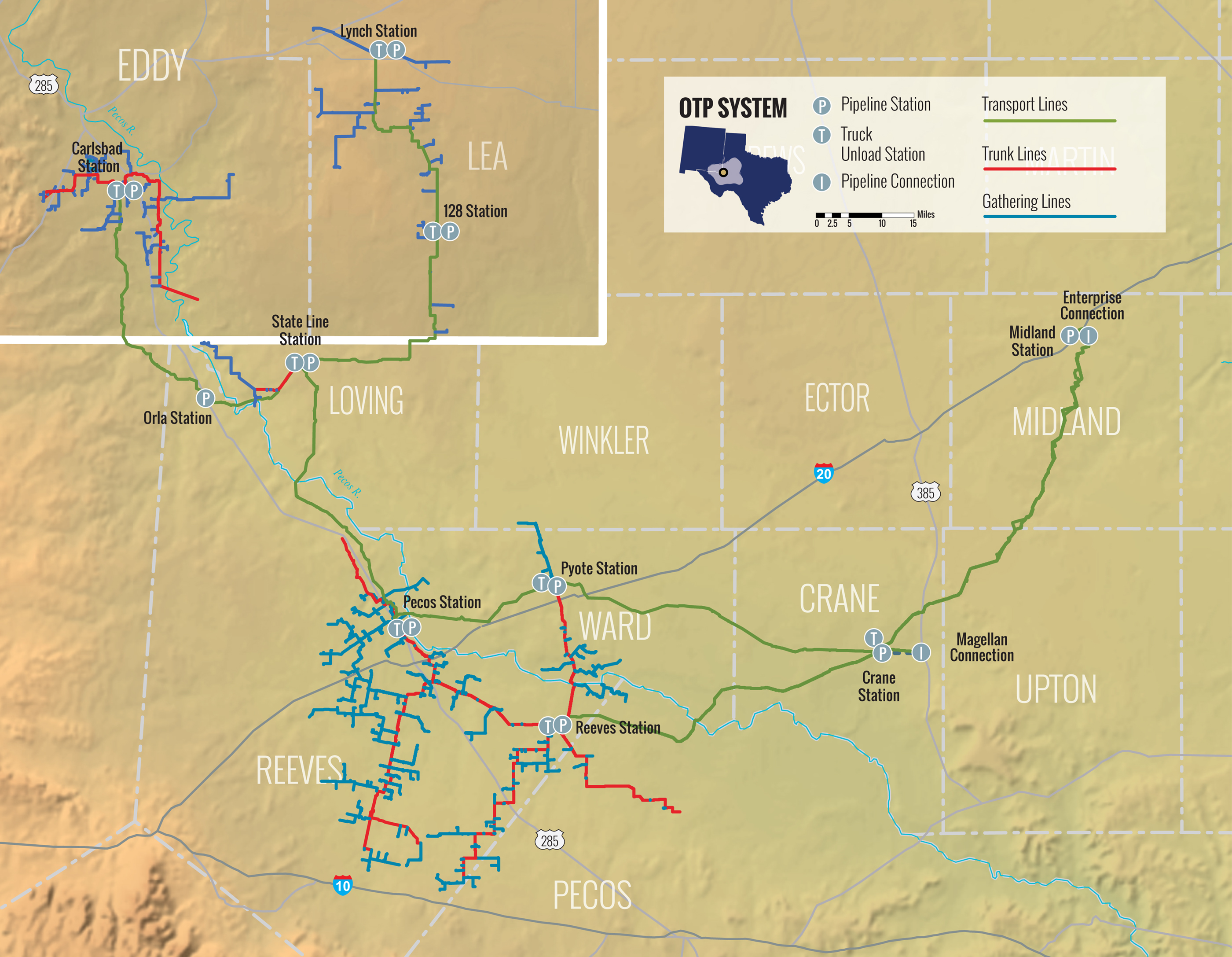 Oryx Midstream Map (Source: Oryx Midstream Services LLC)