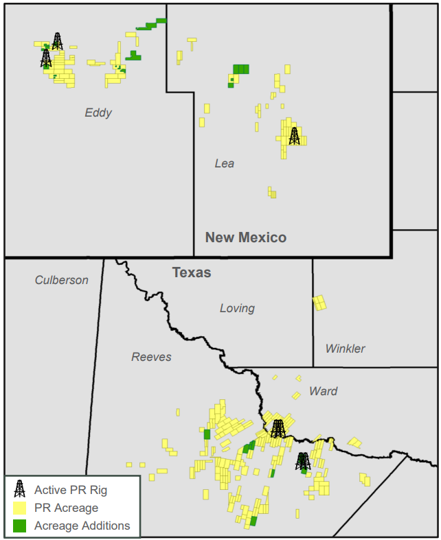 Permian Resources Acreage Additions