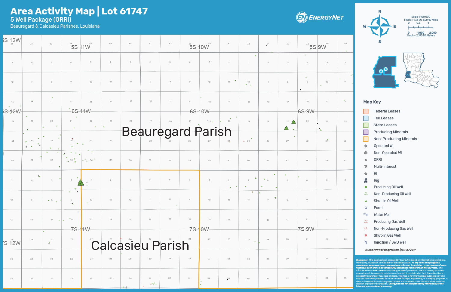 Pintail Louisiana ORRI Asset Map (Source: EnergyNet)