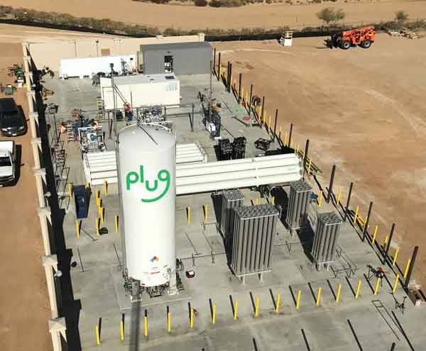 Plug Power Apple Valley green hydrogen Facility in California