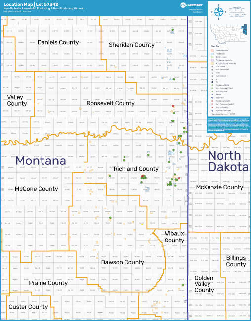 QEP Resources Lot 57342 Montana Asset Map (Source: EnergyNet)