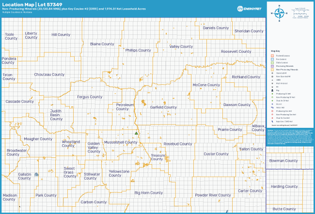 QEP Resources Lot 57349 Montana Asset Map (Source: EnergyNet)