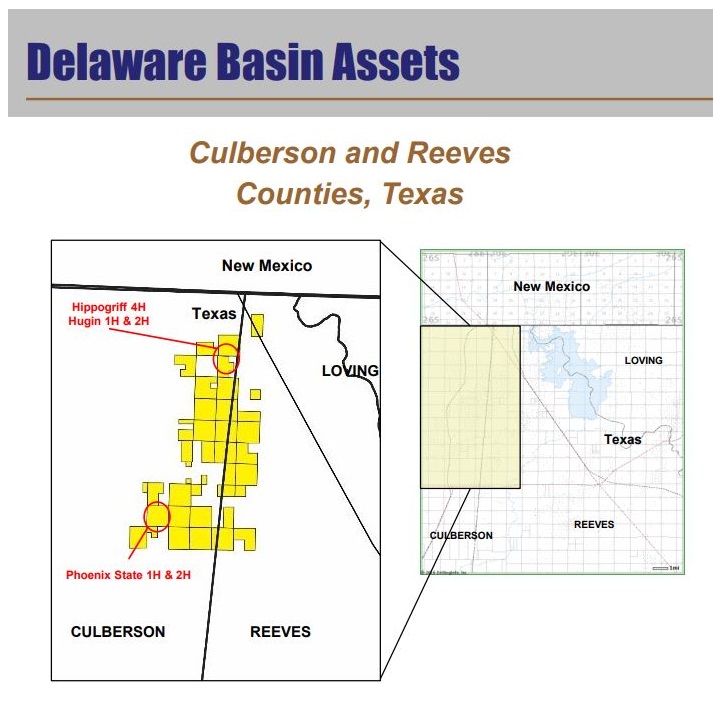 Ring Energy Delaware Basin Asset Map
