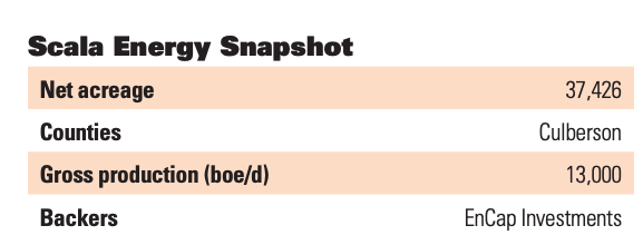 Scala Energy Snapshot (Source: Oil and Gas Investor)