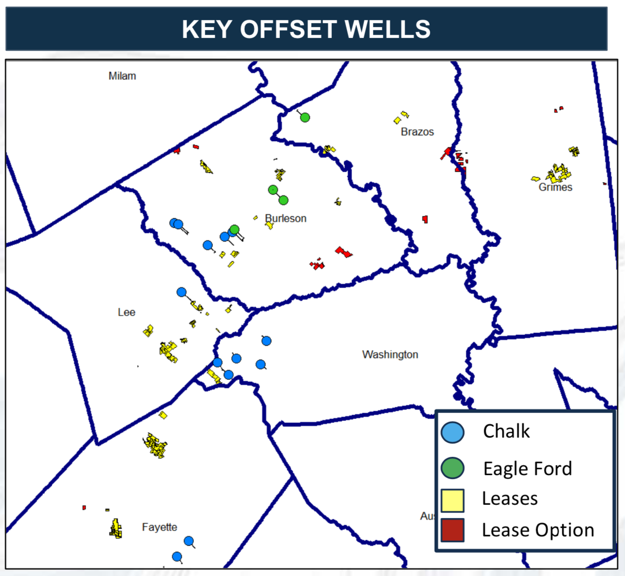 XTO Energy South Texas Eagle Ford, Austin Chalk Asset Key Offset Wells