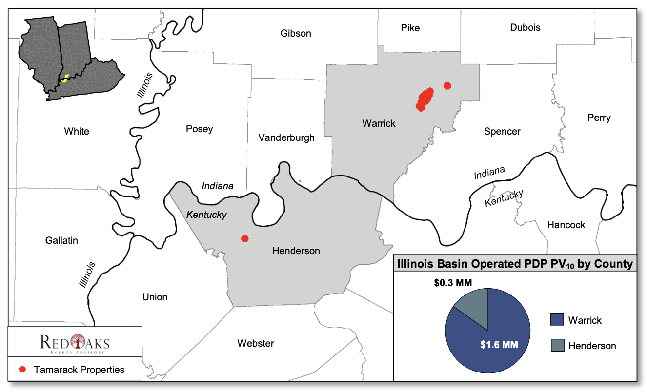 Illinois Basin Operated Properties Location Map