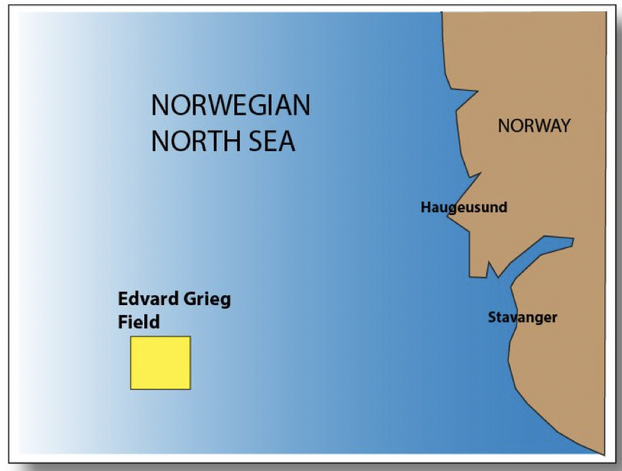 Edvard Grieg Field Norwegian North Sea Project Map