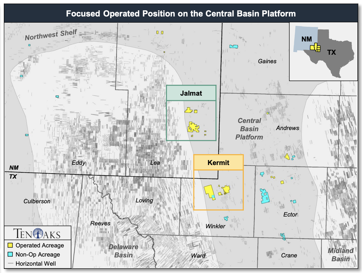 Marketed: Blackbeard Operating Permian Basin Divestiture Map