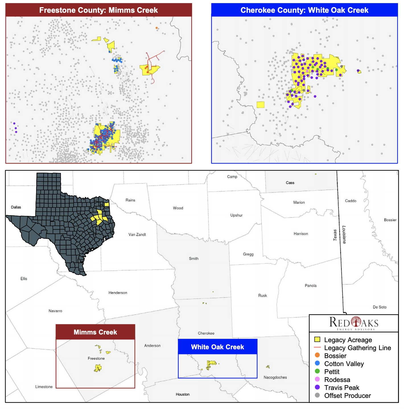 Marketed: Legacy Reserves East Texas Operated, Nonop Properties