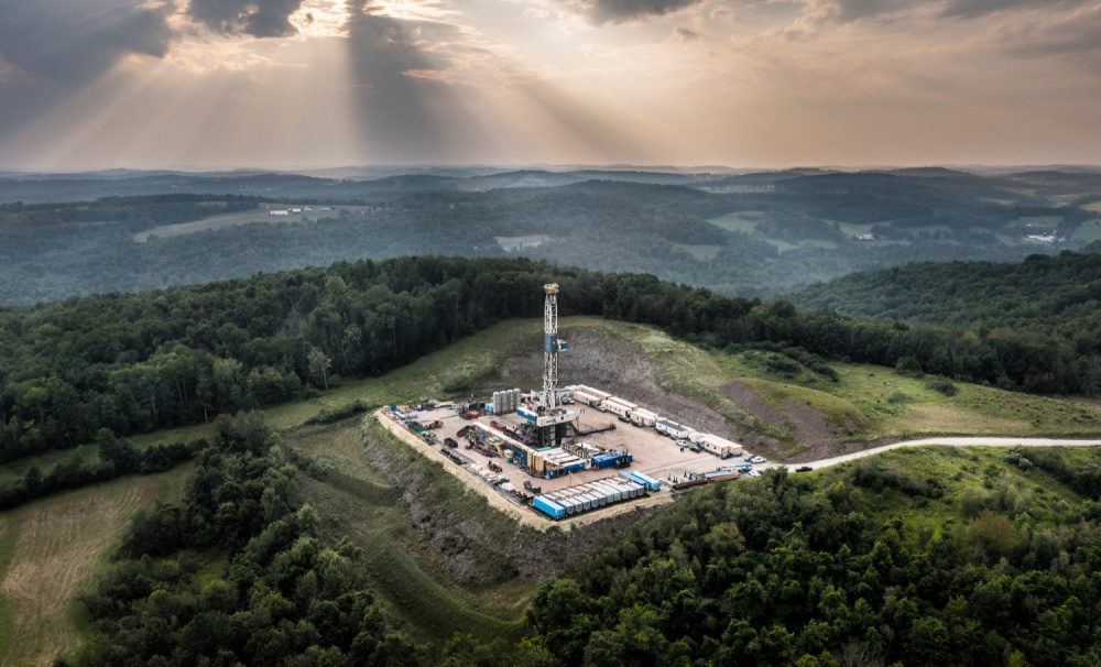 Shale 2022 - Top Players Rystad Energy Report - Coterra Energy Marcellus Shale rig image