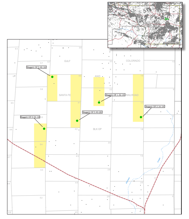 Simplex Energy Solutions Marketed Map - Crockett County Texas Operated Working Interest Package