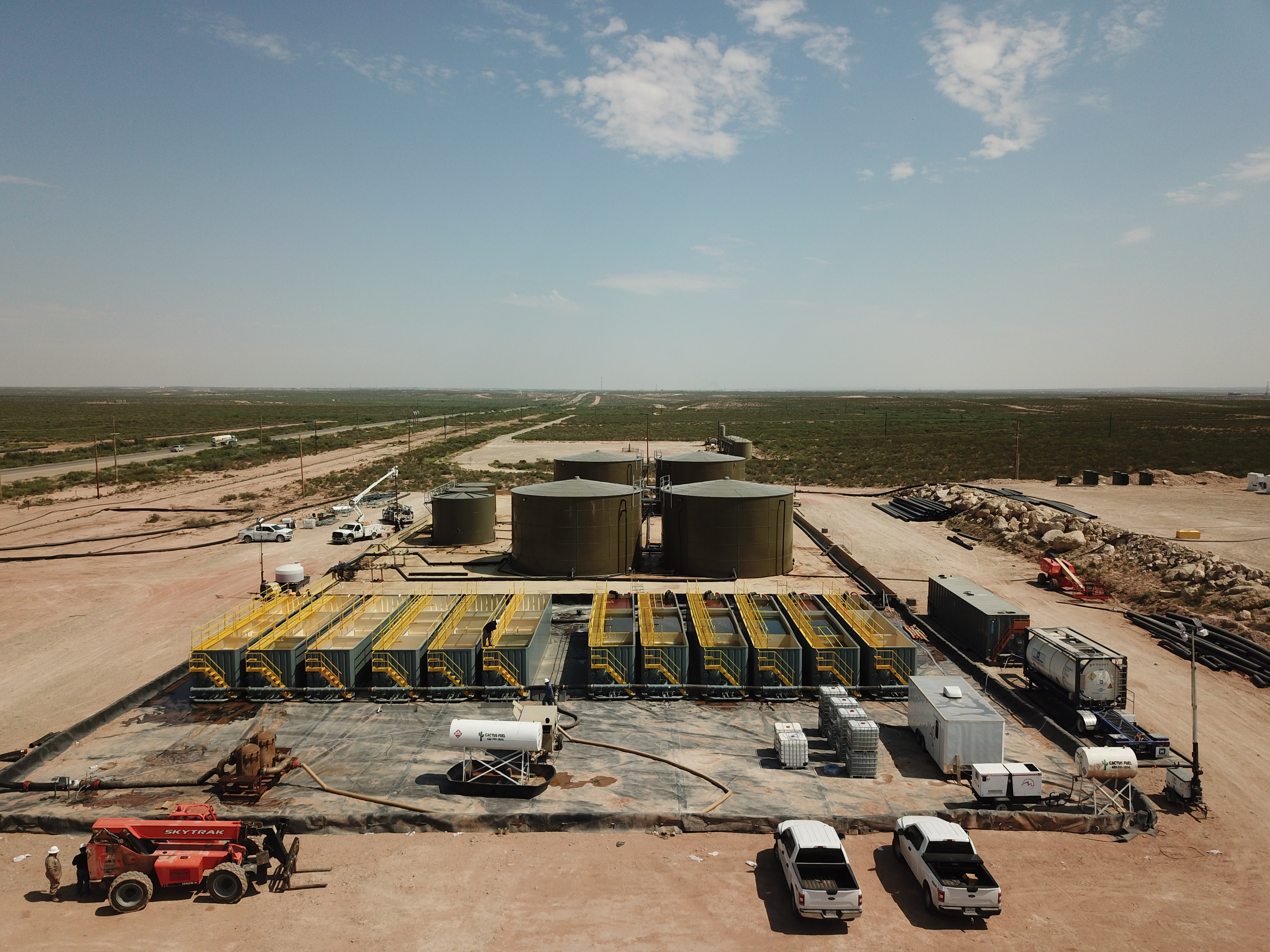 Solaris’ Lobo Ranch water recycling plant came online in July. (Source: Solaris Water Midstream)