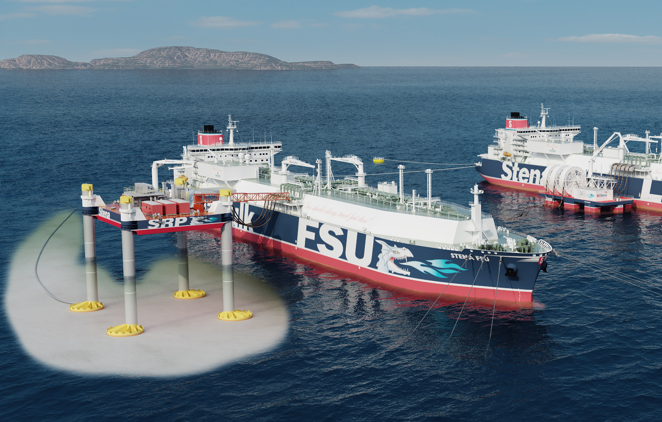 An artist’s rendition depicts the SRP produced by Stena Power & LNG Solutions.