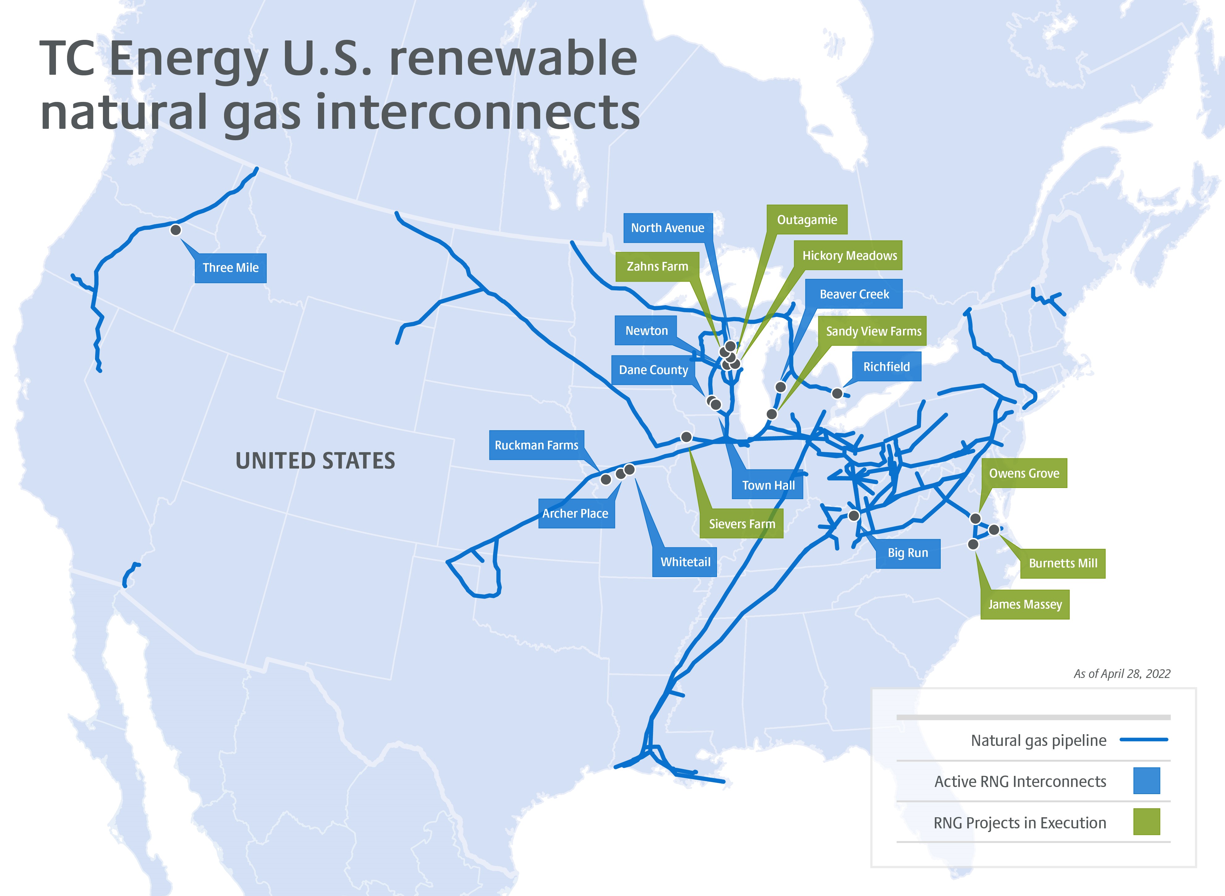 TC Energy RNG map