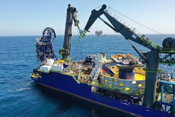 Tacking through the GoM, the North Ocean 102 supply ship in waters near LLOG’s Buckskin development, which is close to Anadarko Petroleum’s Lucius spar development. (Source: LLOG Exploration Co. LLC)