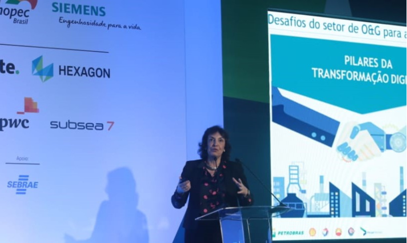 Petrobras’ Applied Technology Manager Sylvia dos Anjos speaks during O&G TechWeek 2019 in Brazil. (Source: Brazilian Petroleum, Gas and Biofuels Institute)