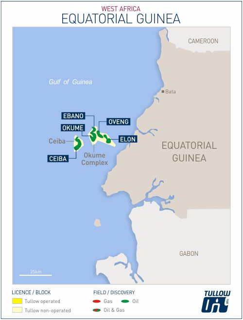 Tullow Oil Equatorial Guinea Asset Map