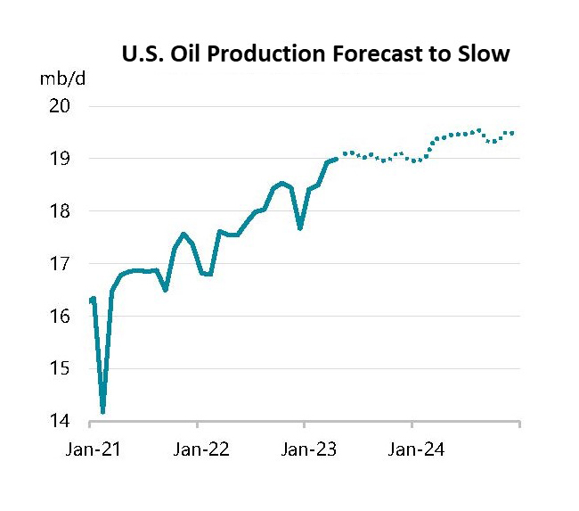 U.S. Oil Production to Slow